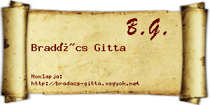 Bradács Gitta névjegykártya